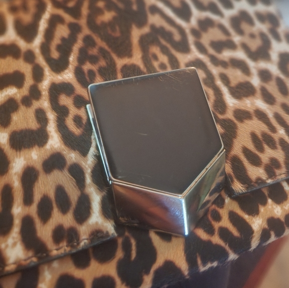 Jimmy Choo Lockett Petite Leopard Print Bag - Picture 7 of 9